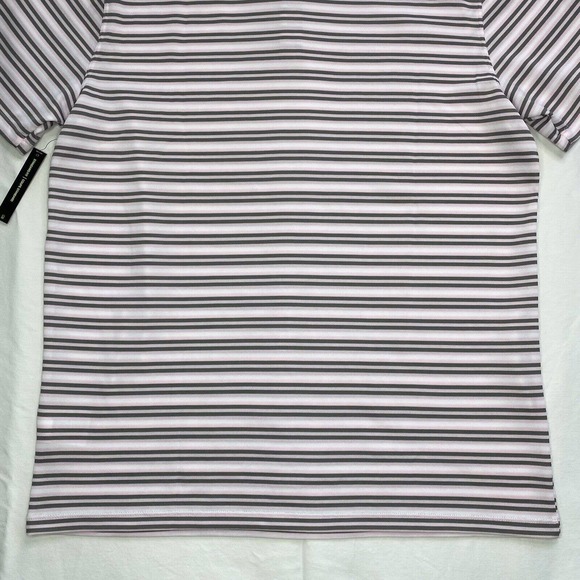 Nike Mens Dri-Fit Victory Striped Golf Polo Shirt Pink L - Picture 12 of 13
